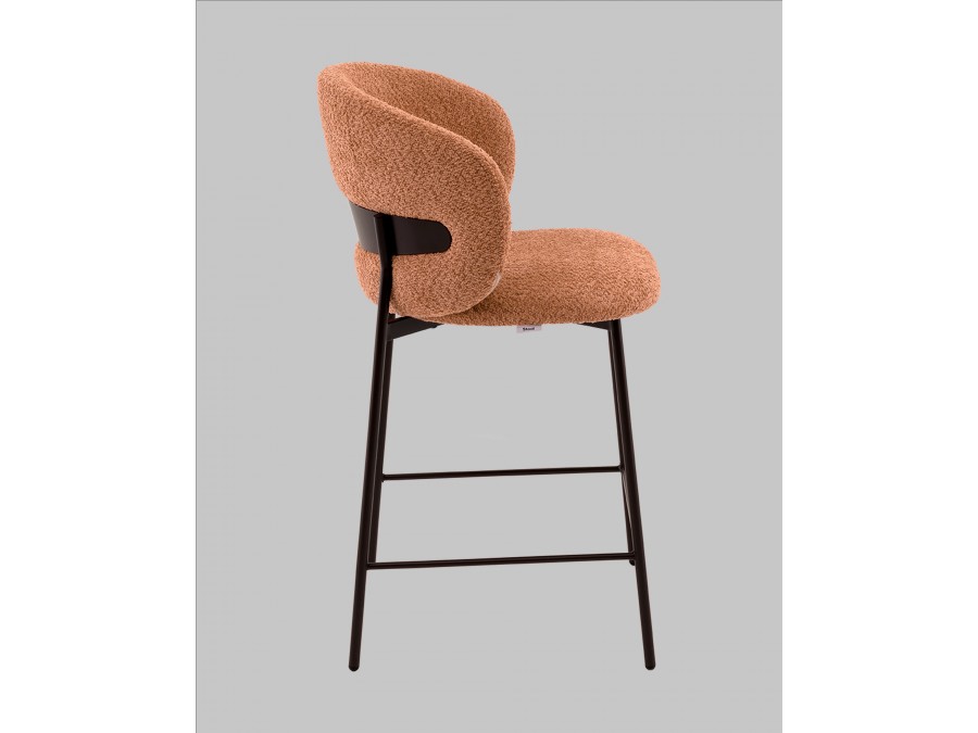 Стул полубарный Блейз букле терракотовый