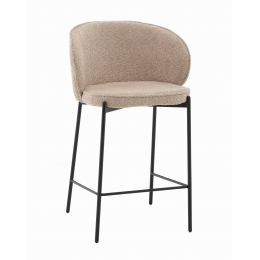 Стул полубарный Тисдейл букле бежевый