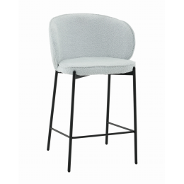 Стул полубарный Тисдейл букле светло-голубой