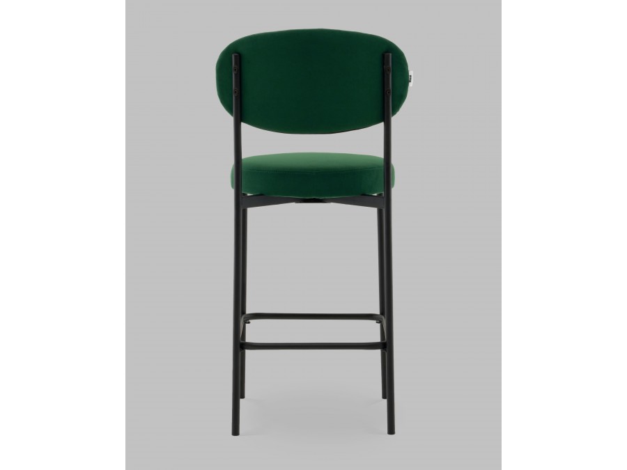Стул Полубарный Бриф DD велюр зелёный