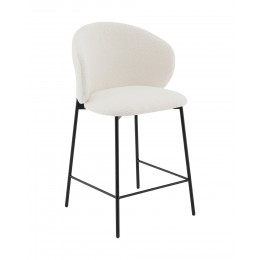 Стул полубарный Блейз букле белый