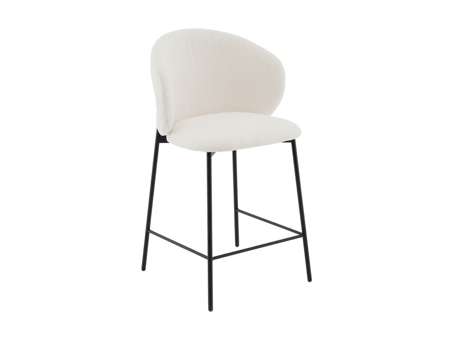 Стул полубарный Блейз букле белый