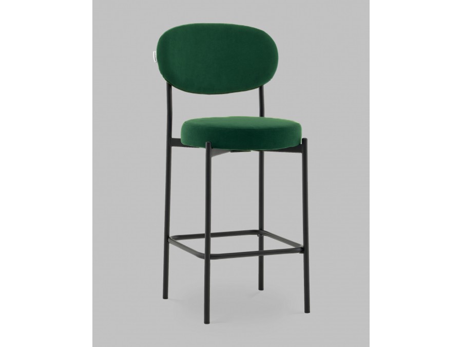 Стул Полубарный Бриф DD велюр зелёный