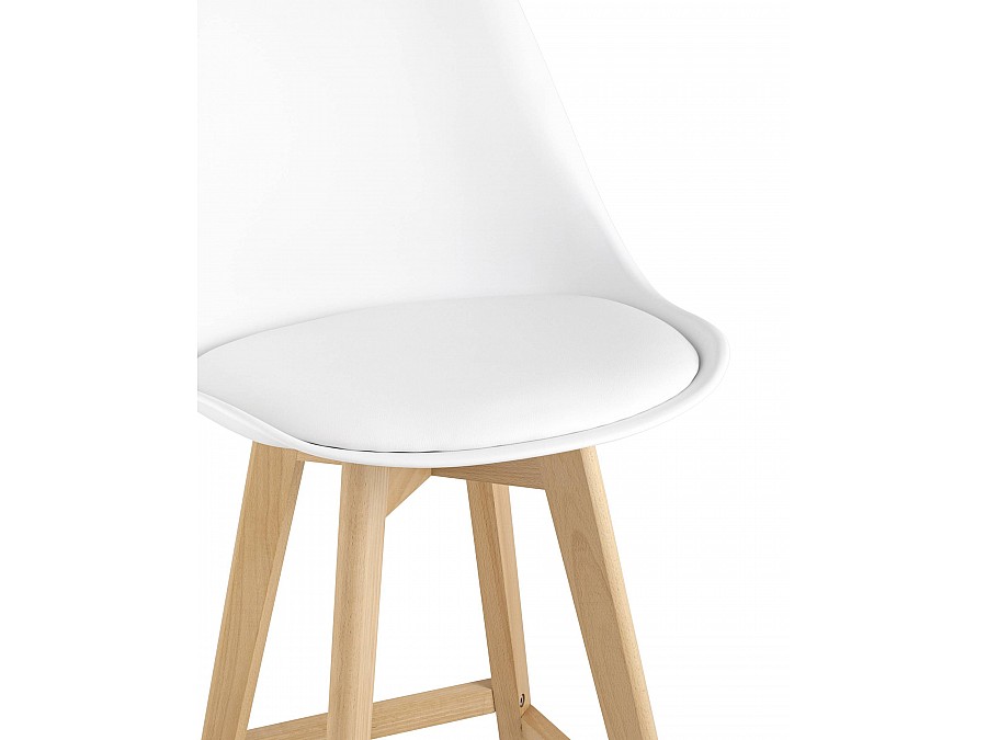 Стул полубарный FRANKFURT белый