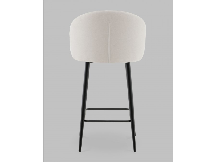 Стул полубарный Ханнингем велюр жемчужный