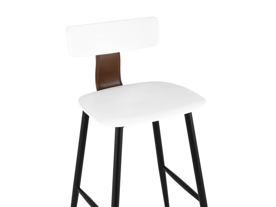 Стул полубарный ANT белый