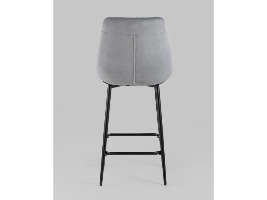Стул полубарный Флекс велюр велютто серый 2 шт.