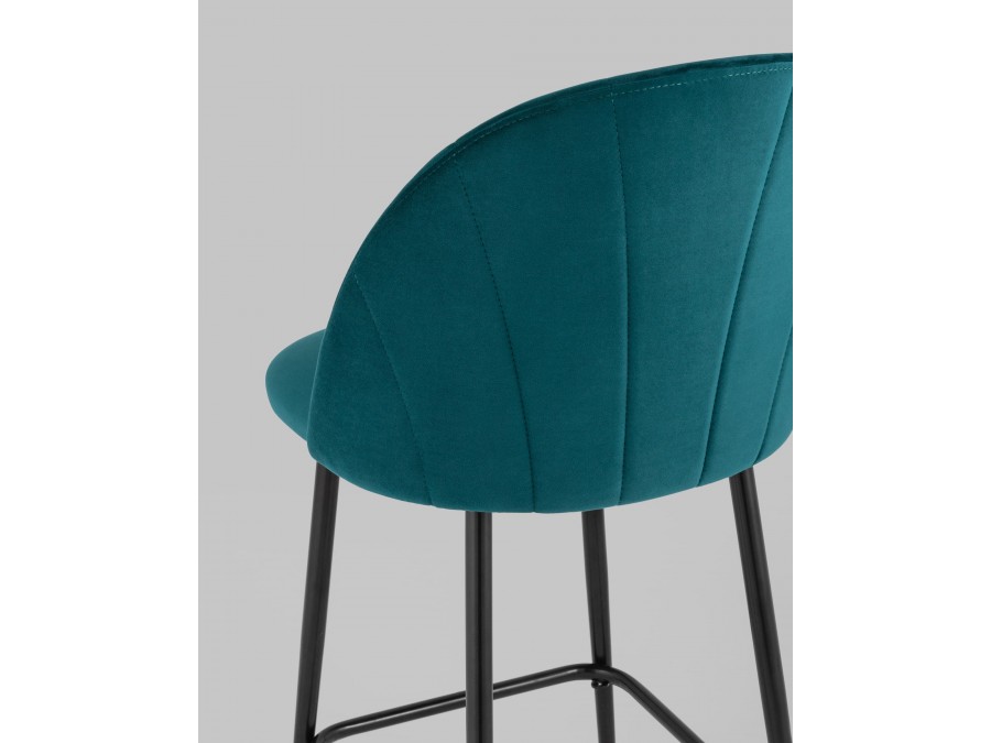 Стул полубарный Логан SN велюр изумрудный