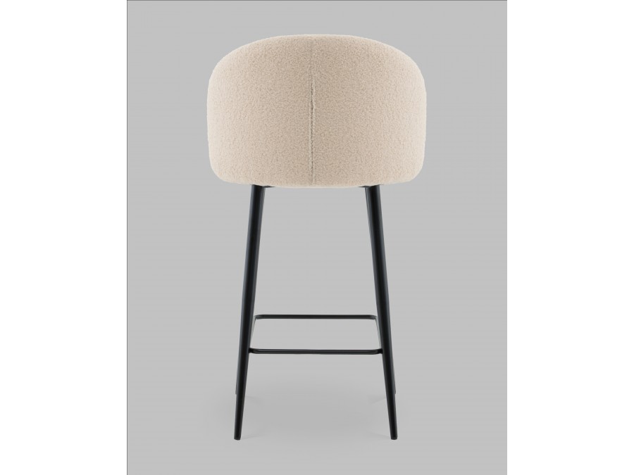 Стул полубарный Ханнингем букле бежевый