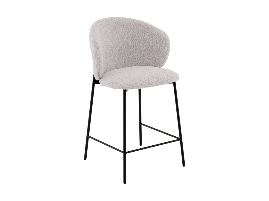 Стул полубарный Блейз букле светло-серый