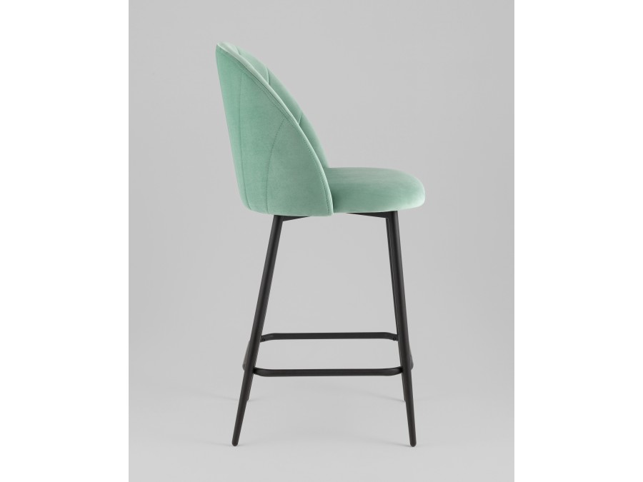 Стул полубарный Логан SN велюр фисташковый