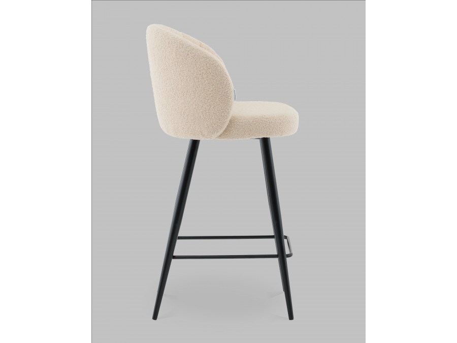 Стул полубарный Ханнингем букле бежевый