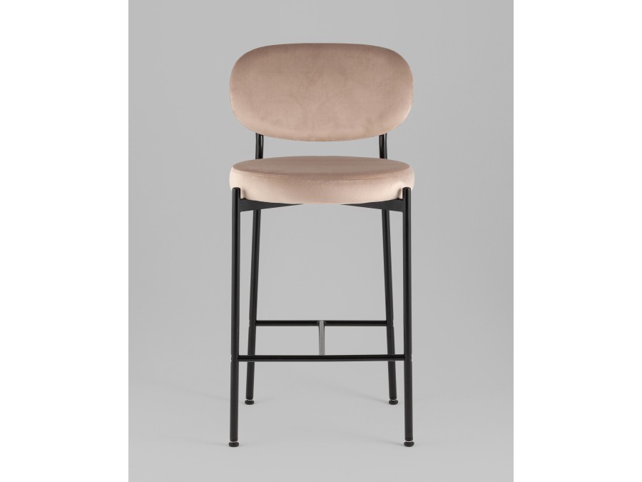 Стул полубарный Бриф VD велюр бежевый