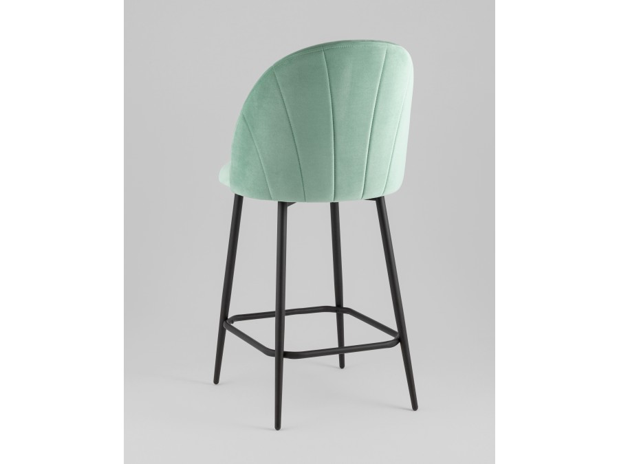 Стул полубарный Логан SN велюр фисташковый