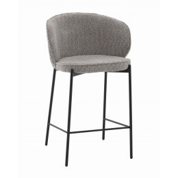 Стул полубарный Тисдейл букле серый