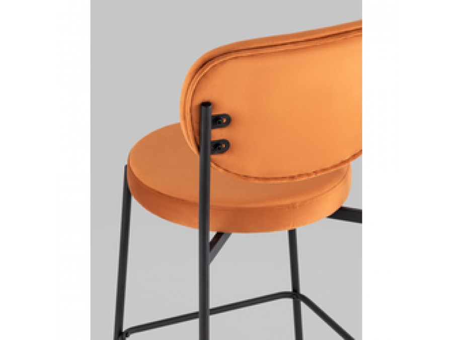 Стул полубарный Барбара NEW велюр терракотовый 2 шт.