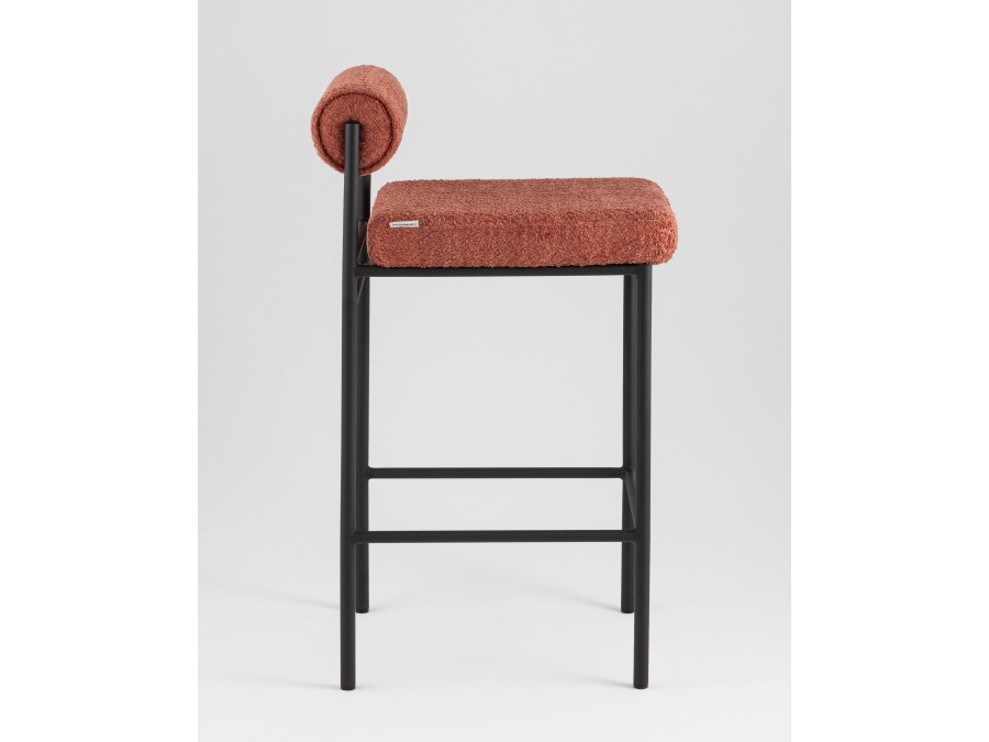 Стул полубарный Балла букле коралловый