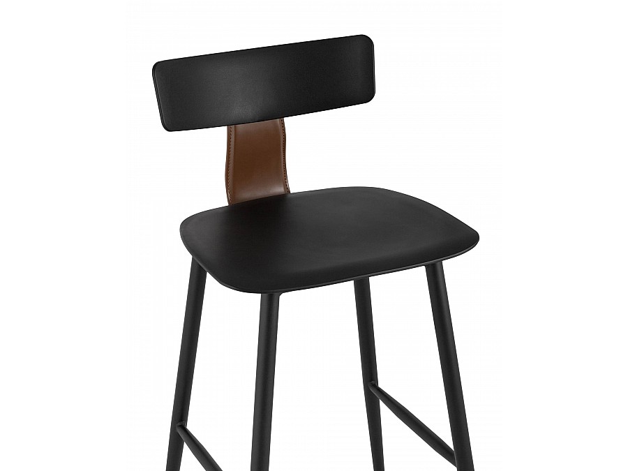 Стул полубарный ANT черный