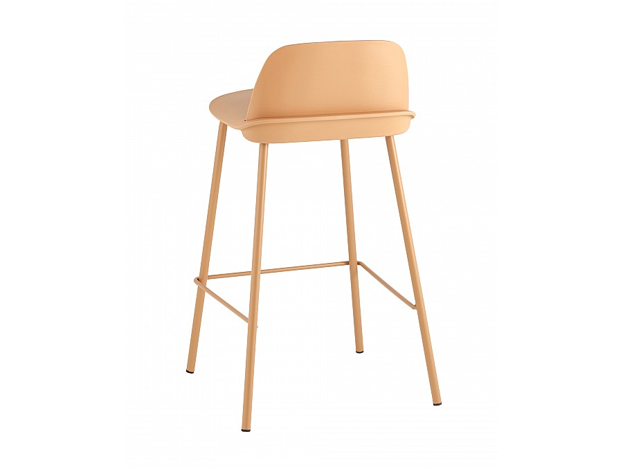 Стул полубарный Mist желтый