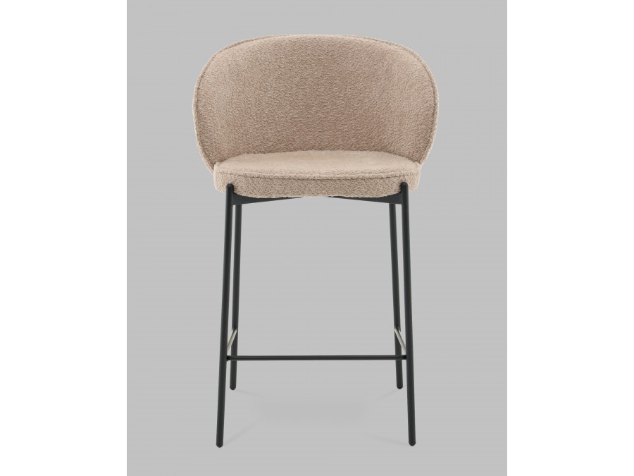 Стул полубарный Тисдейл букле бежевый