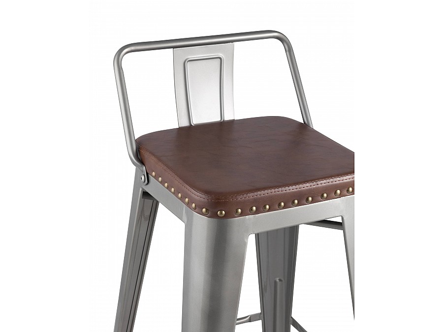 Стул полубарный TOLIX SOFT серебристый