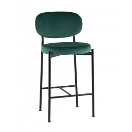 Стул полубарный Бриф VD велюр зеленый