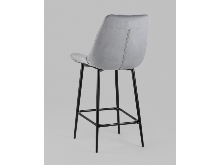 Стул полубарный Флекс велюр велютто серый 2 шт.