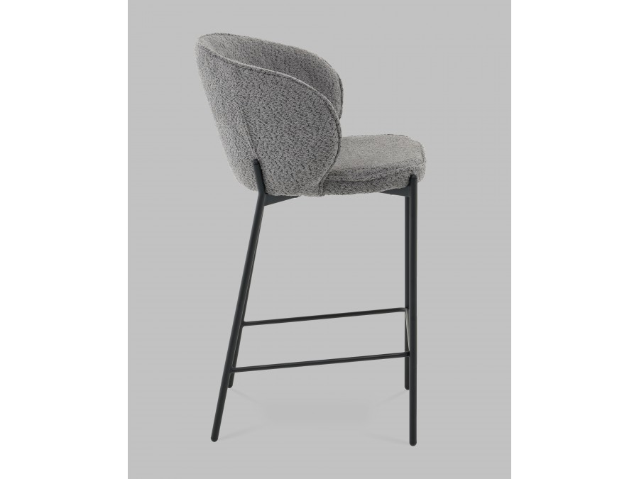 Стул полубарный Тисдейл букле темно-серый