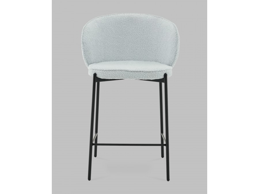 Стул полубарный Тисдейл букле светло-голубой