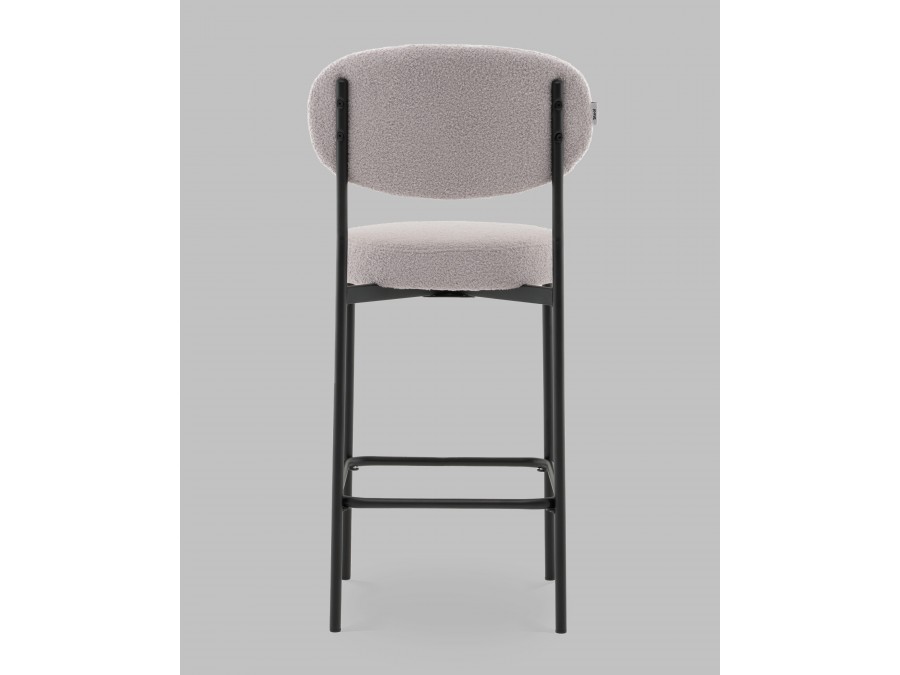 Стул полубарный Бриф DD букле светло-серый