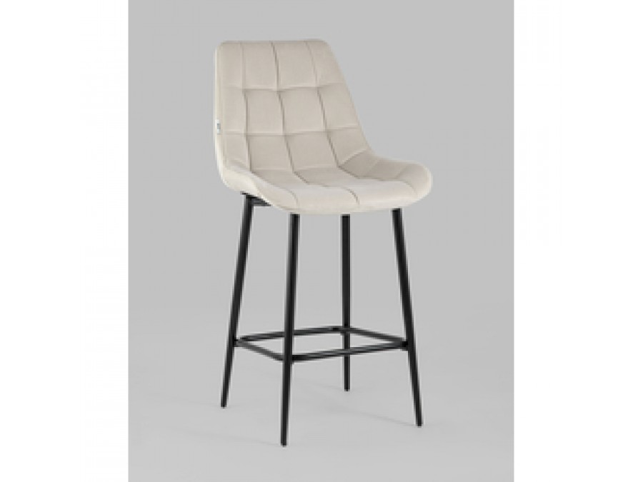 Стул полубарный Флекс велюр бежевый 2 шт.