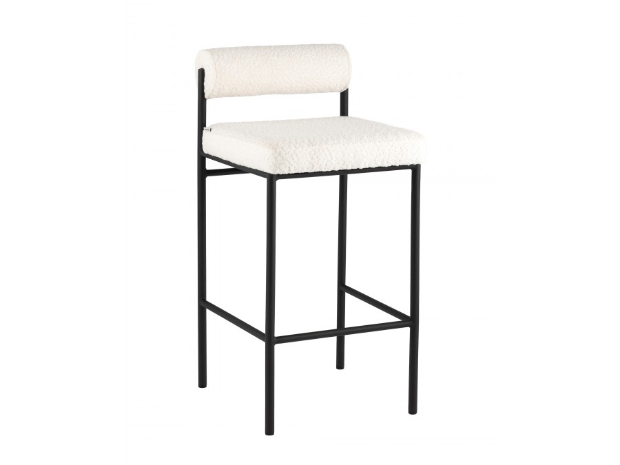 Стул полубарный Балла букле молочный