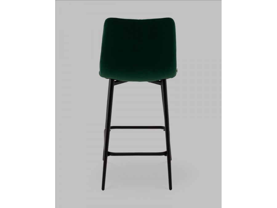 Стул полубарный Одди Diamond велюр темно-зеленый