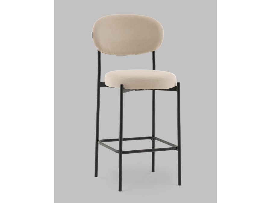 Стул Полубарный Бриф DD велюр бежевый