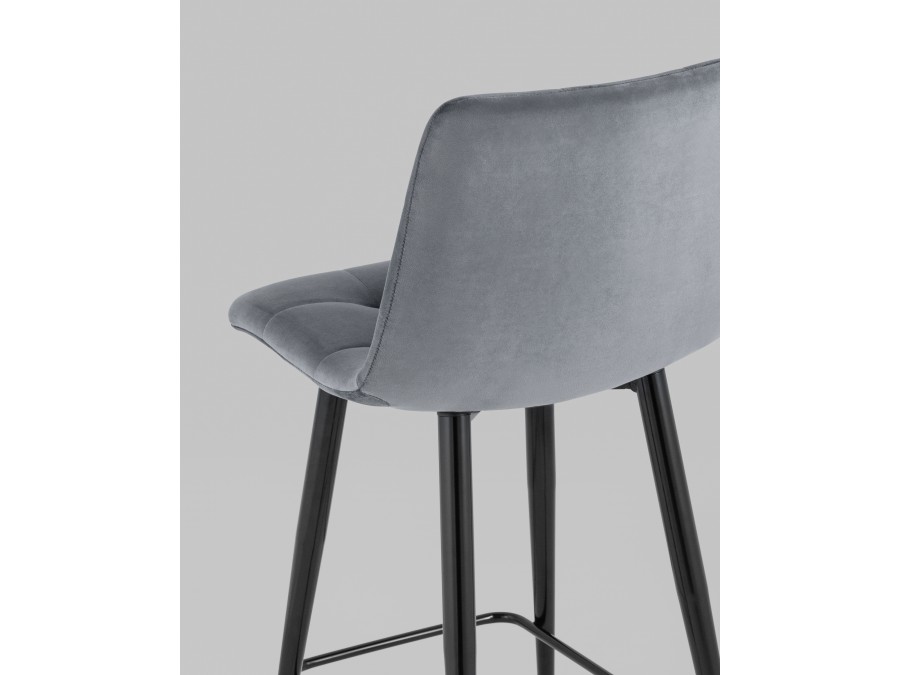 Стул полубарный Джанго велюр тёмно-серый 2 шт.