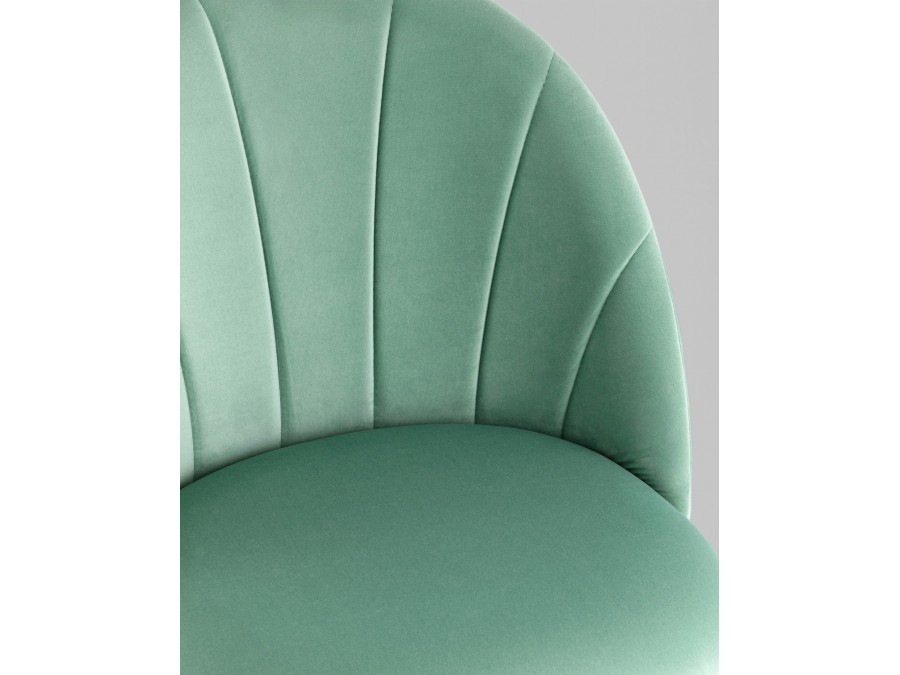 Стул полубарный Логан SN велюр фисташковый