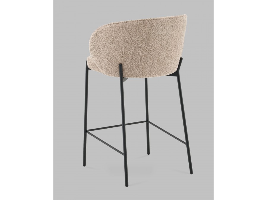 Стул полубарный Тисдейл букле бежевый