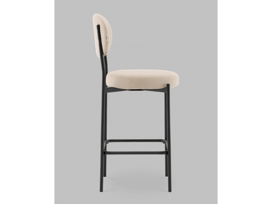 Стул Полубарный Бриф DD велюр бежевый