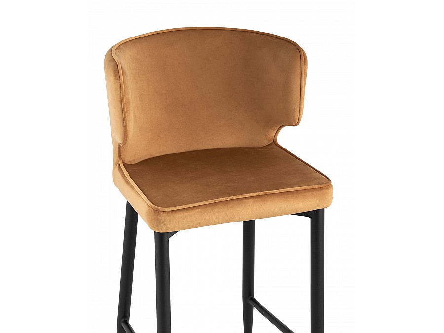 Стул полубарный Матео велюр терракотовый