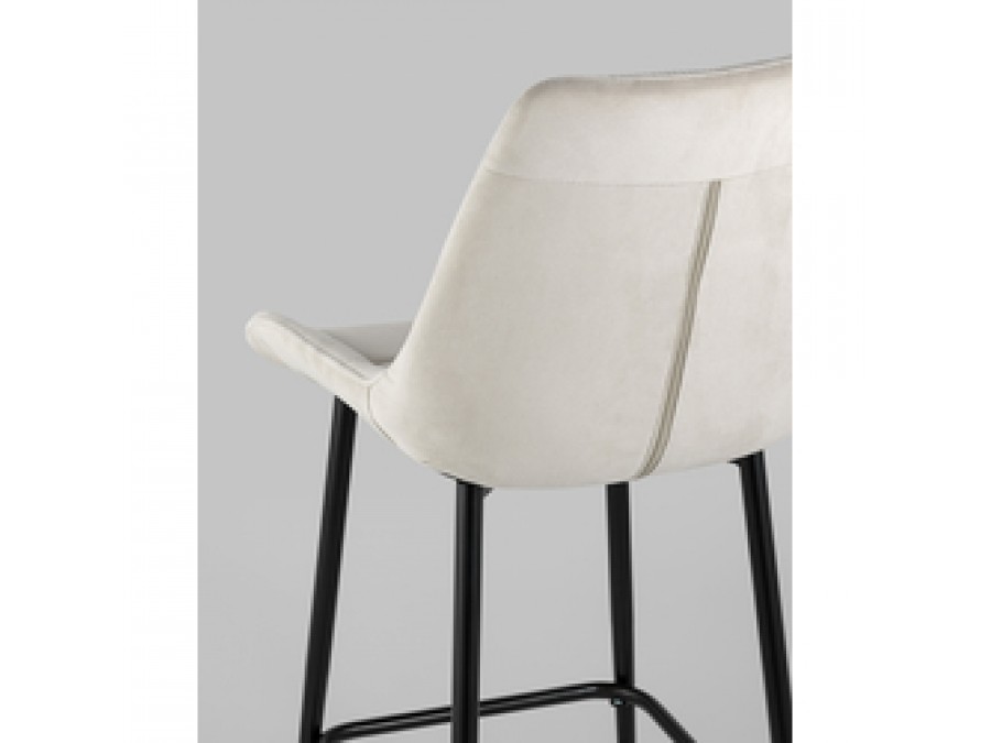 Стул полубарный Флекс велюр бежевый 2 шт.