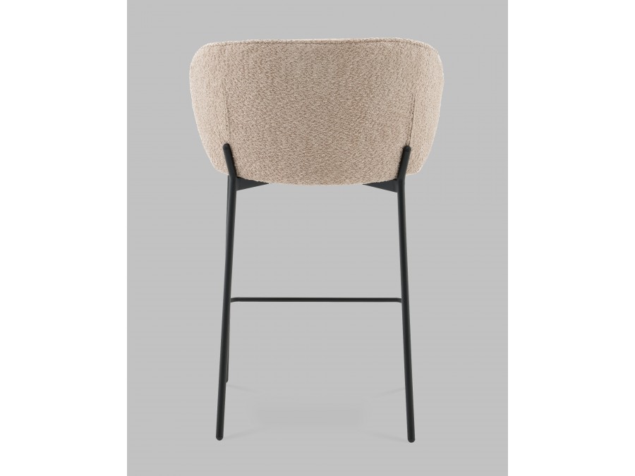 Стул полубарный Тисдейл букле бежевый