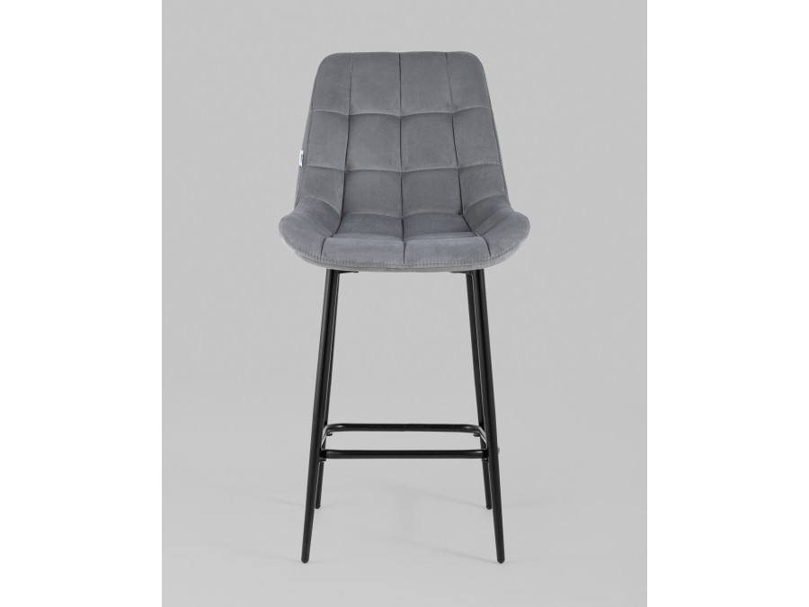 Стул полубарный Флекс велюр велютто серый 2 шт.