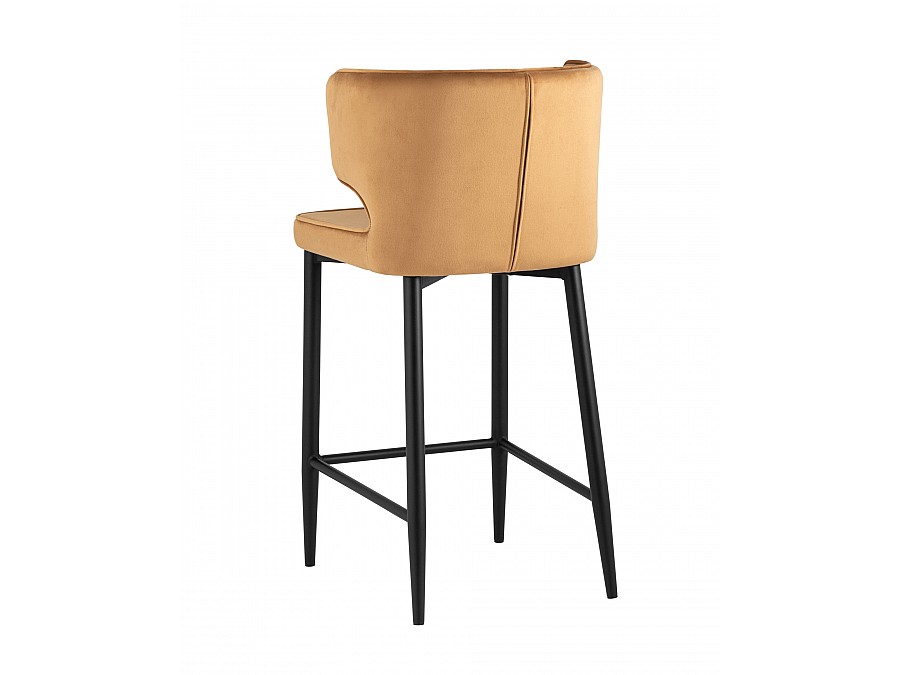 Стул полубарный Матео велюр терракотовый