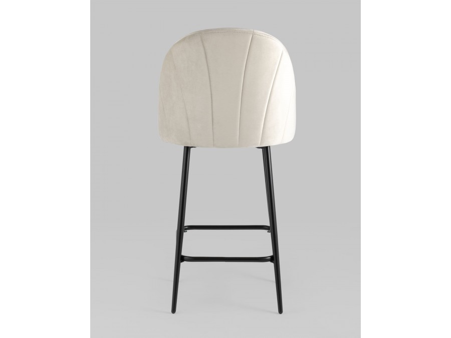 Стул полубарный Логан SN велюр бежевый