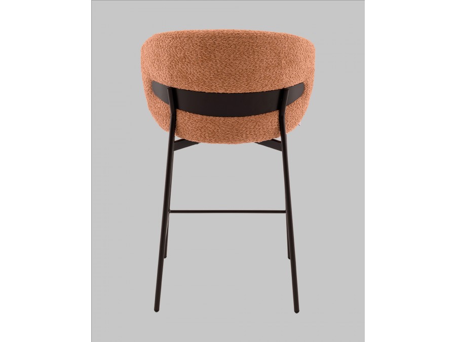Стул полубарный Блейз букле терракотовый