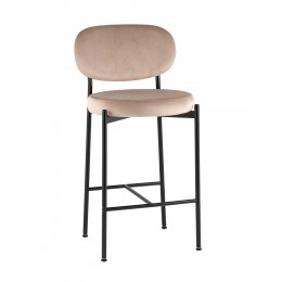 Стул полубарный Бриф VD велюр бежевый