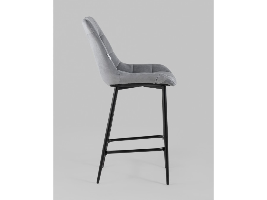 Стул полубарный Флекс велюр велютто серый 2 шт.