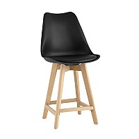 Стул полубарный FRANKFURT черный