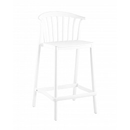 Стул полубарный Campo пластик белый