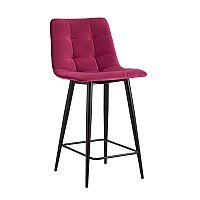 Стул полубарный Джанго велюр винный высота сиденья 60 см